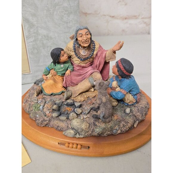 Native American Heritage Collection Keeper The Ancient Fire Cherokee Figurine - Picture 2 of 6